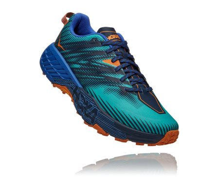 Hoka One One Speedgoat 4 Moški Pohodniški Čevlji Turkizna / Modra SI-287436U